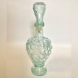 1970s Italian Vetreria Etrusca Grape Decanter – 11" MCM Glass